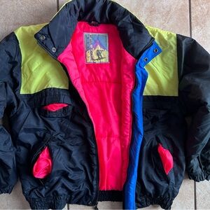 Vintage Colorblock Ski Jacket